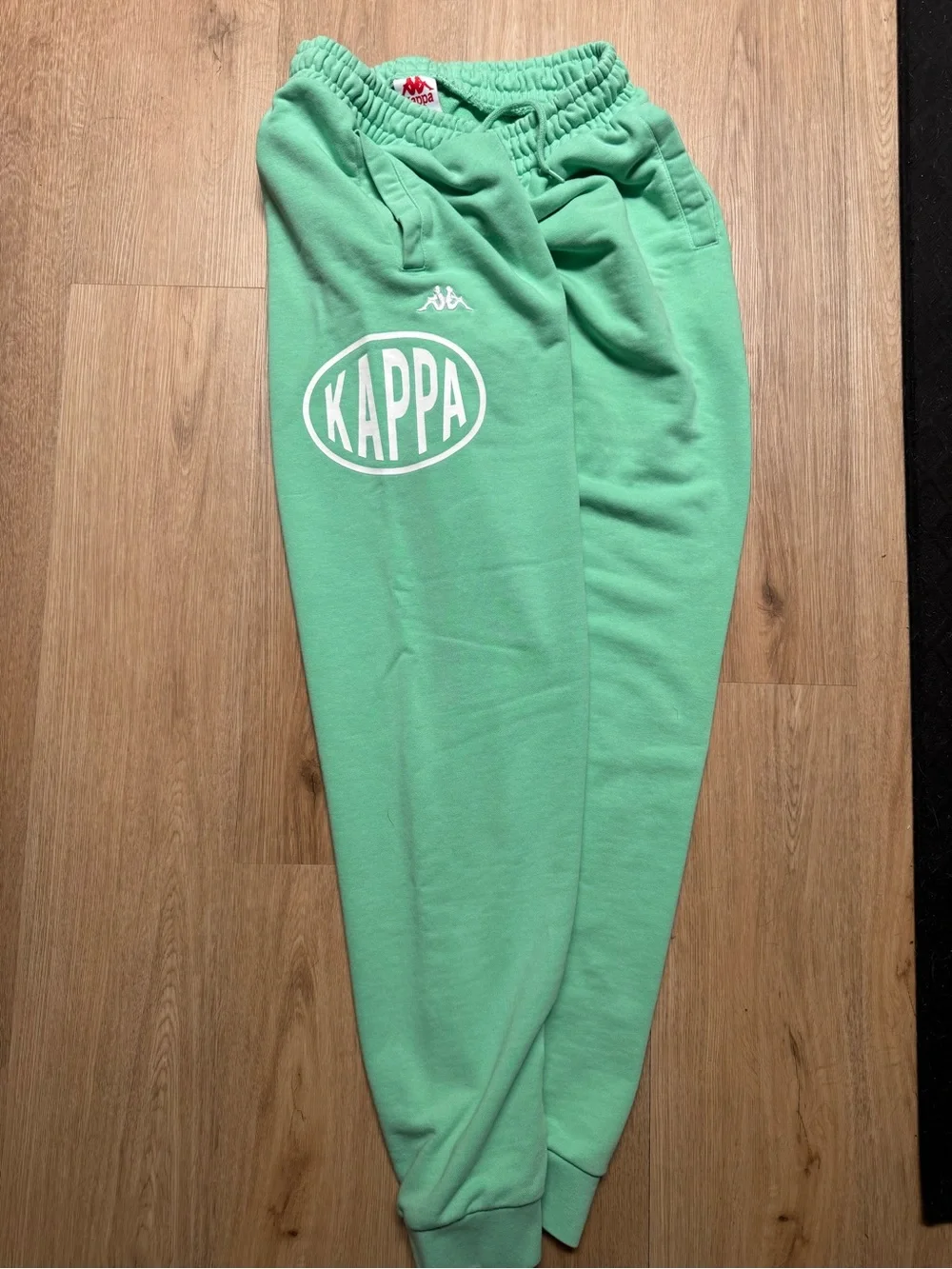 Kappa Vintage Men’s Mint Green Logo Jogger Sweatpants